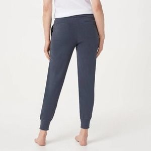 Barefoot Dreams Malibu Collection Brushed Jersey Jogger Sweat Pants Black Sz 2x